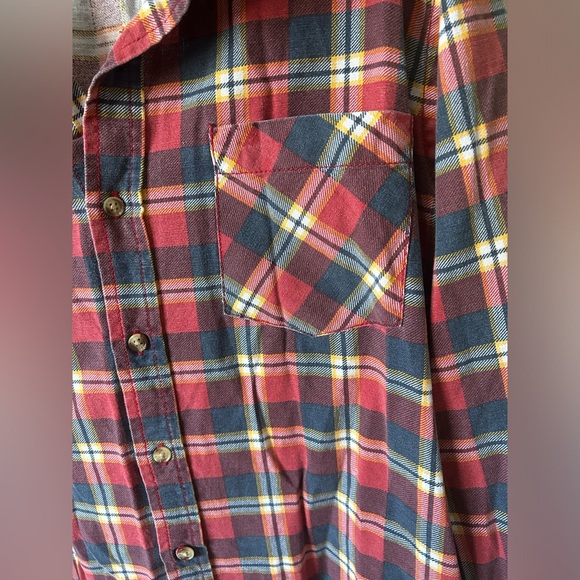 Obey- Men’s Button Down Multicolor Plaid Long Sleeve- Size Large - Picture 7 of 10